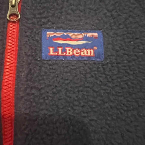 L.L. Bean colorblock fleece 1/4 zip long sleeve jacket top women size small - Picture 5 of 5